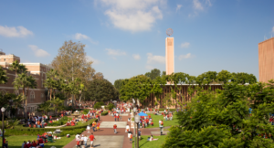USC campus bird view